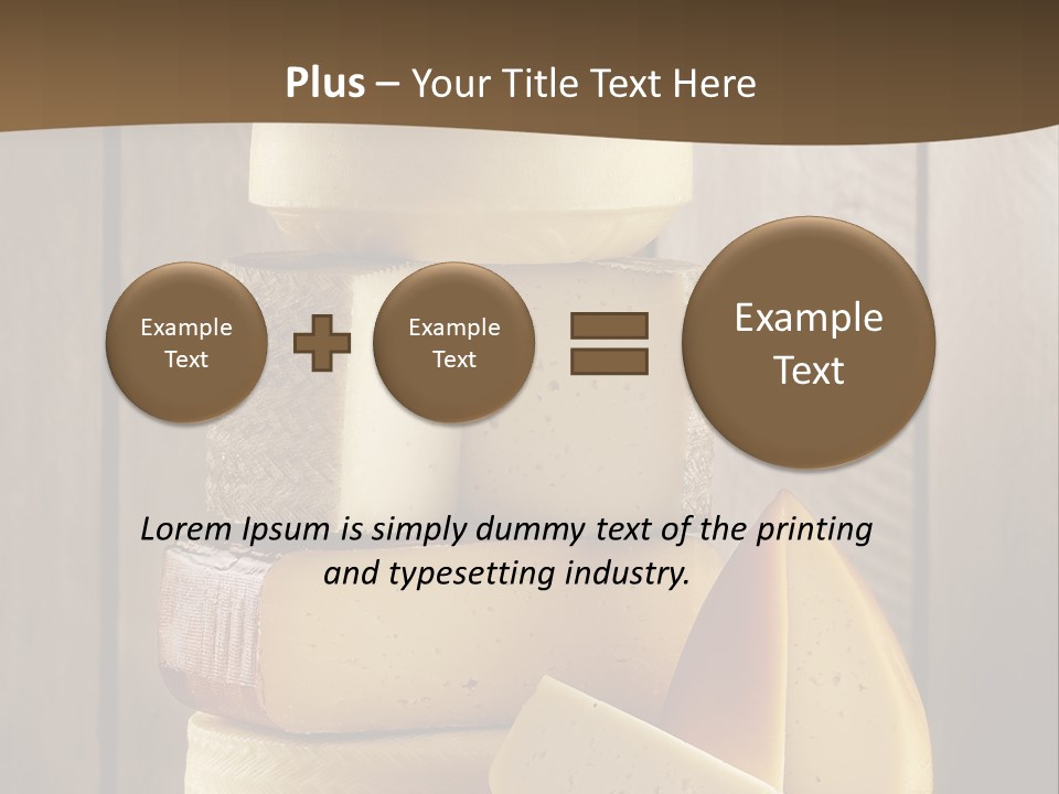 A Pile Of Cheese Powerpoint Presentation Template PowerPoint Template