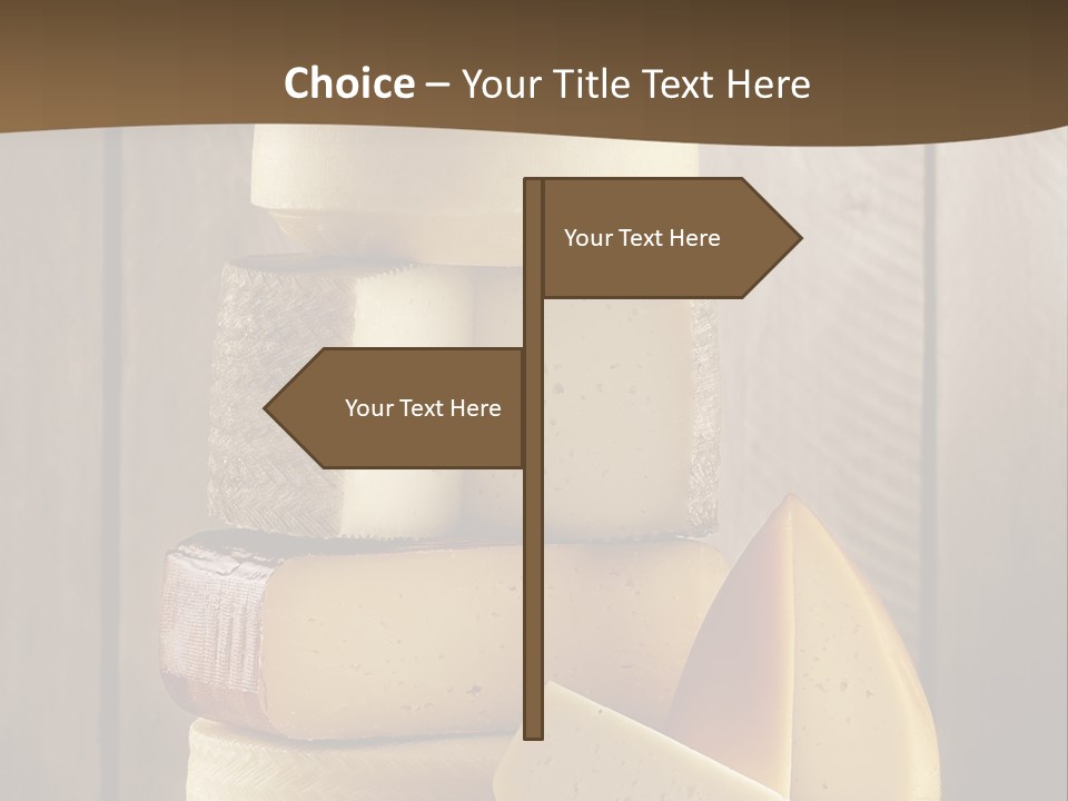 A Pile Of Cheese Powerpoint Presentation Template PowerPoint Template