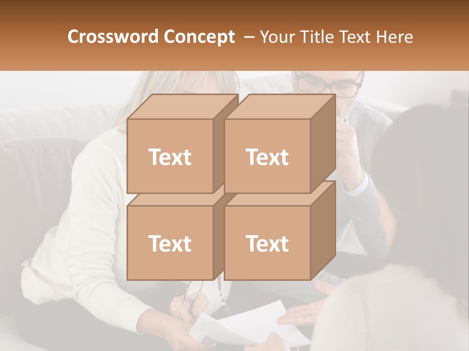 A Man And Woman Sitting On A Couch Talking To Each Other PowerPoint Template