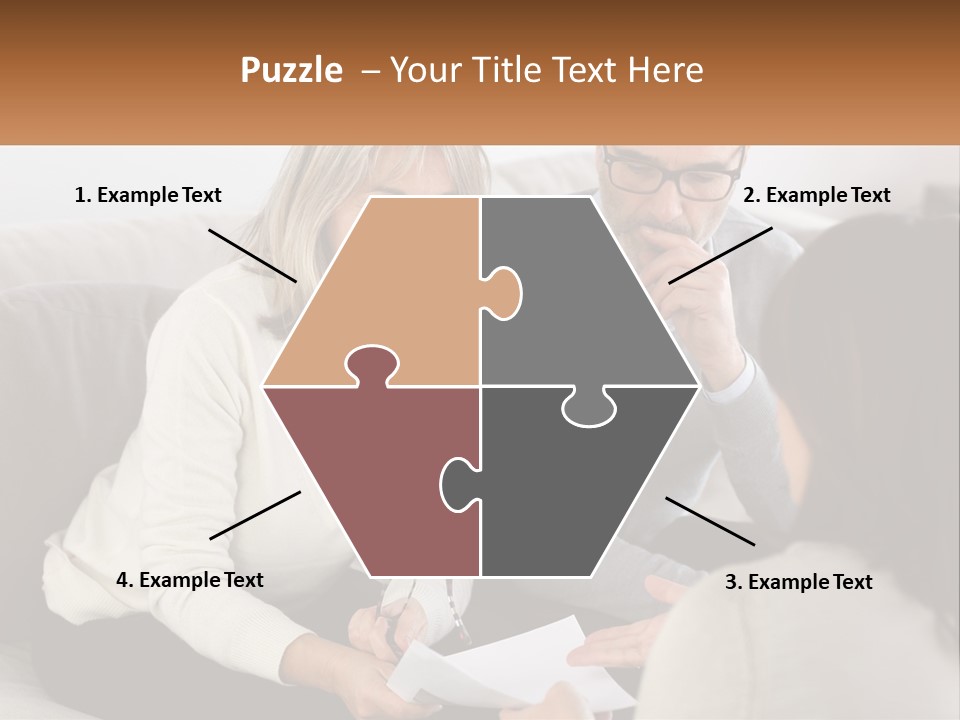 A Man And Woman Sitting On A Couch Talking To Each Other PowerPoint Template