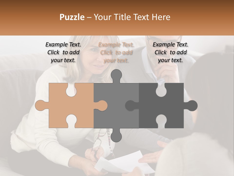 A Man And Woman Sitting On A Couch Talking To Each Other PowerPoint Template