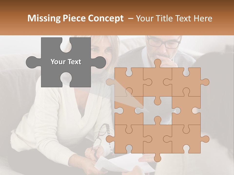 A Man And Woman Sitting On A Couch Talking To Each Other PowerPoint Template