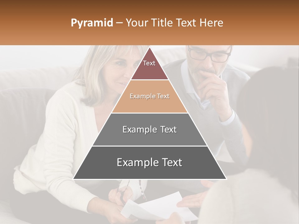 A Man And Woman Sitting On A Couch Talking To Each Other PowerPoint Template