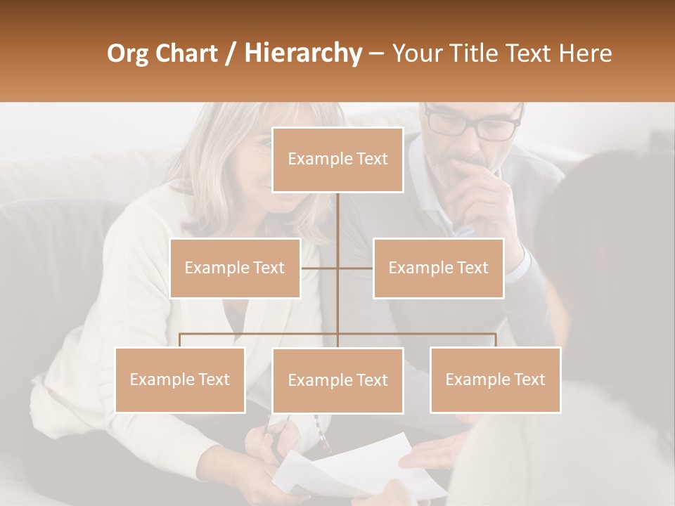 A Man And Woman Sitting On A Couch Talking To Each Other PowerPoint Template