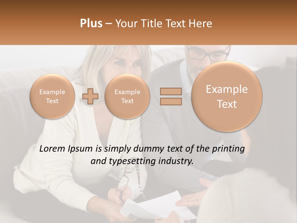 A Man And Woman Sitting On A Couch Talking To Each Other PowerPoint Template