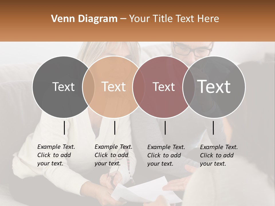 A Man And Woman Sitting On A Couch Talking To Each Other PowerPoint Template