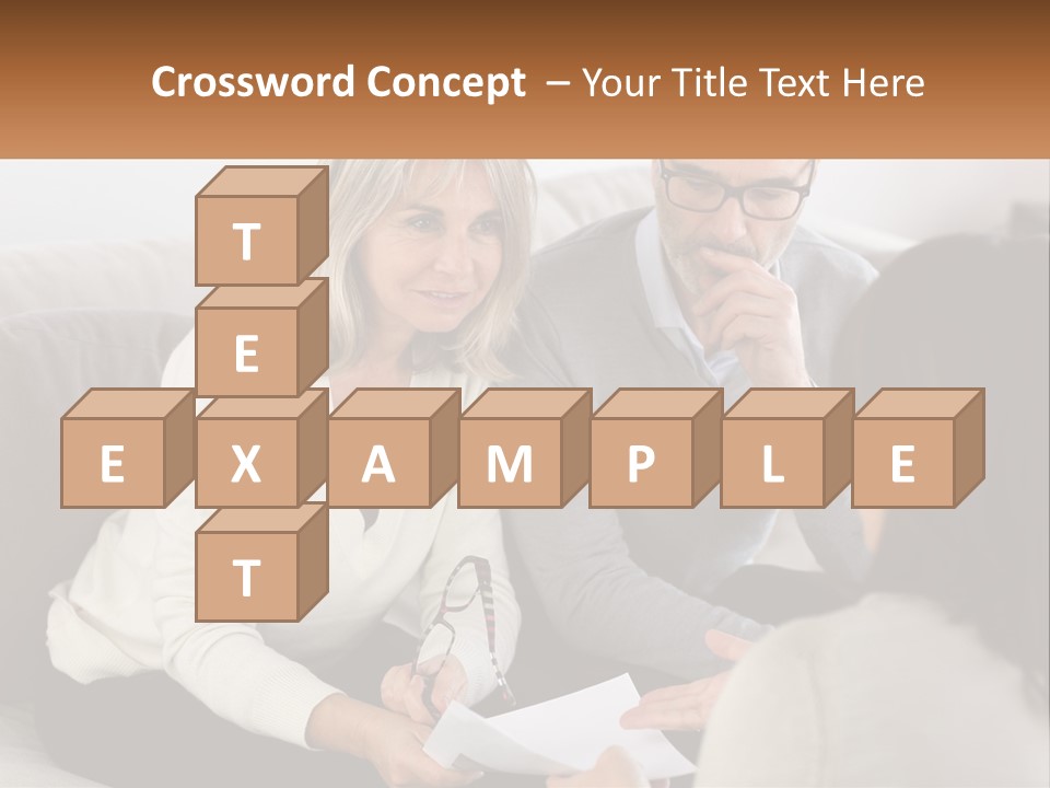 A Man And Woman Sitting On A Couch Talking To Each Other PowerPoint Template