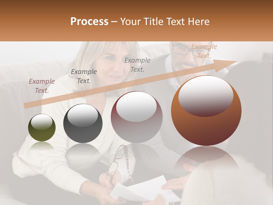 A Man And Woman Sitting On A Couch Talking To Each Other PowerPoint Template