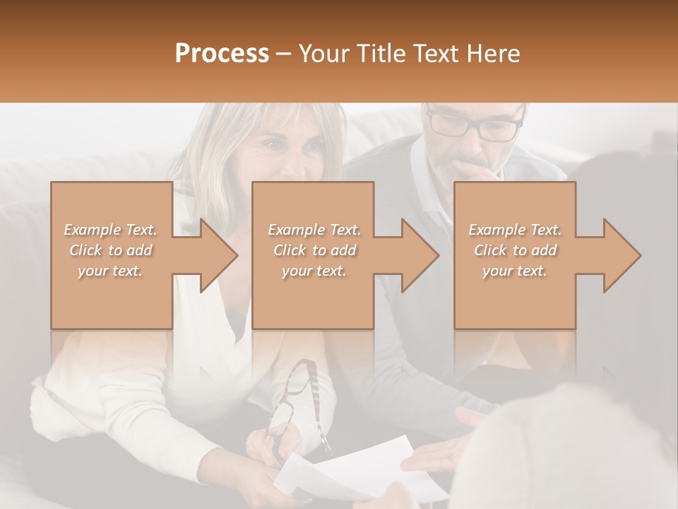 A Man And Woman Sitting On A Couch Talking To Each Other PowerPoint Template