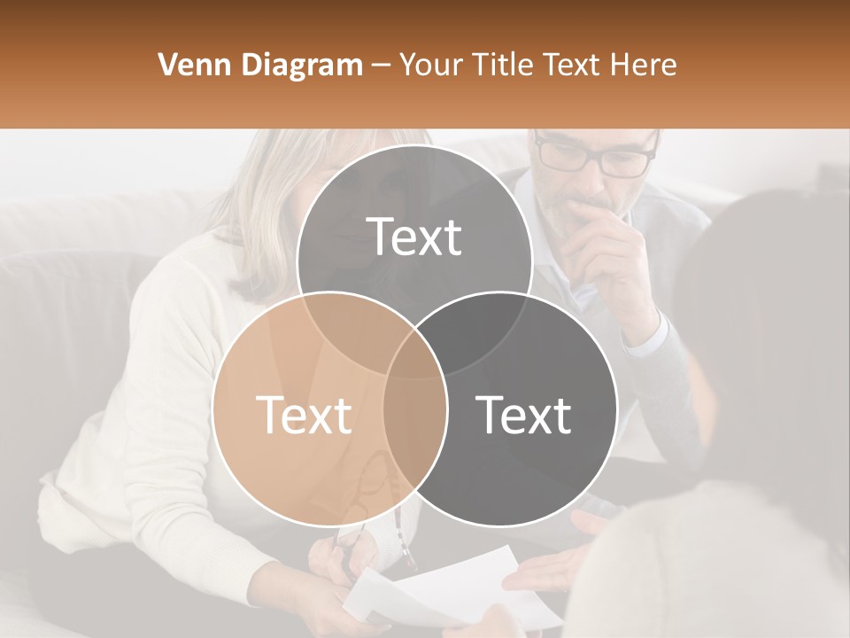 A Man And Woman Sitting On A Couch Talking To Each Other PowerPoint Template