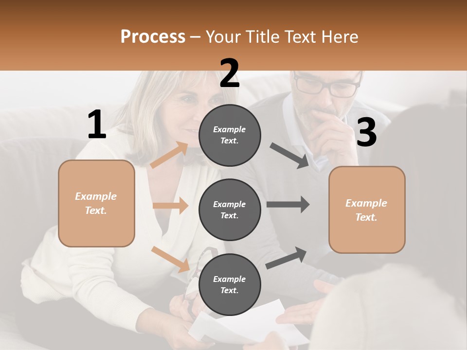 A Man And Woman Sitting On A Couch Talking To Each Other PowerPoint Template