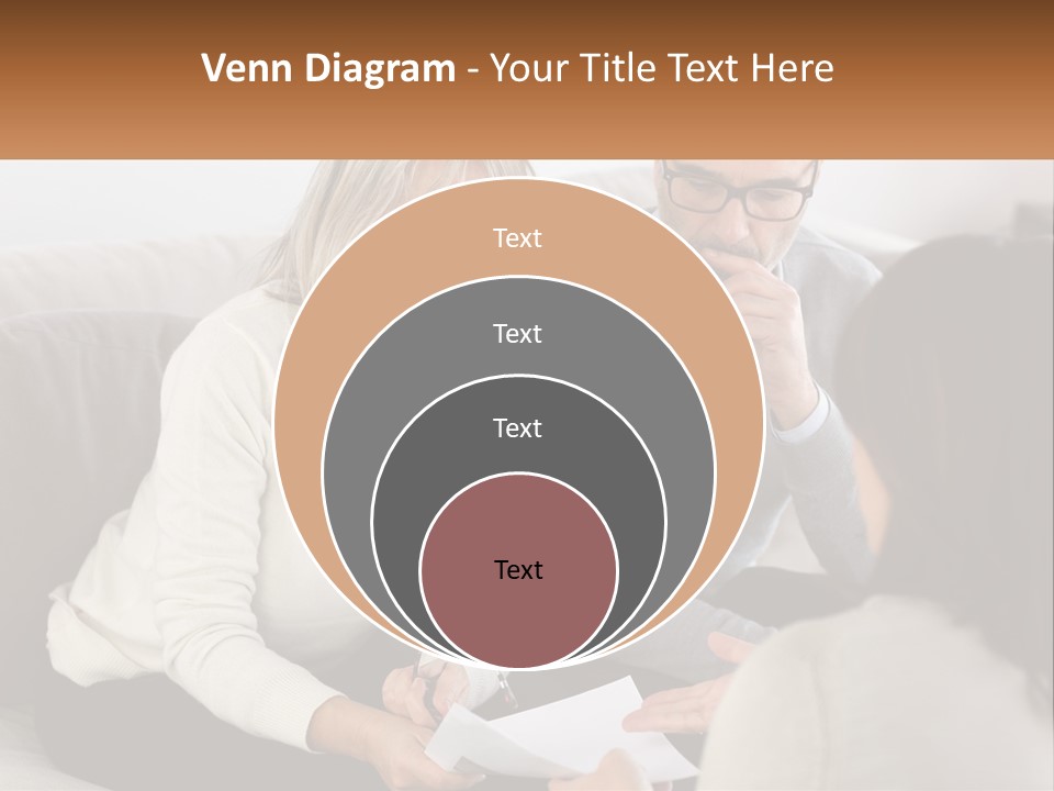 A Man And Woman Sitting On A Couch Talking To Each Other PowerPoint Template