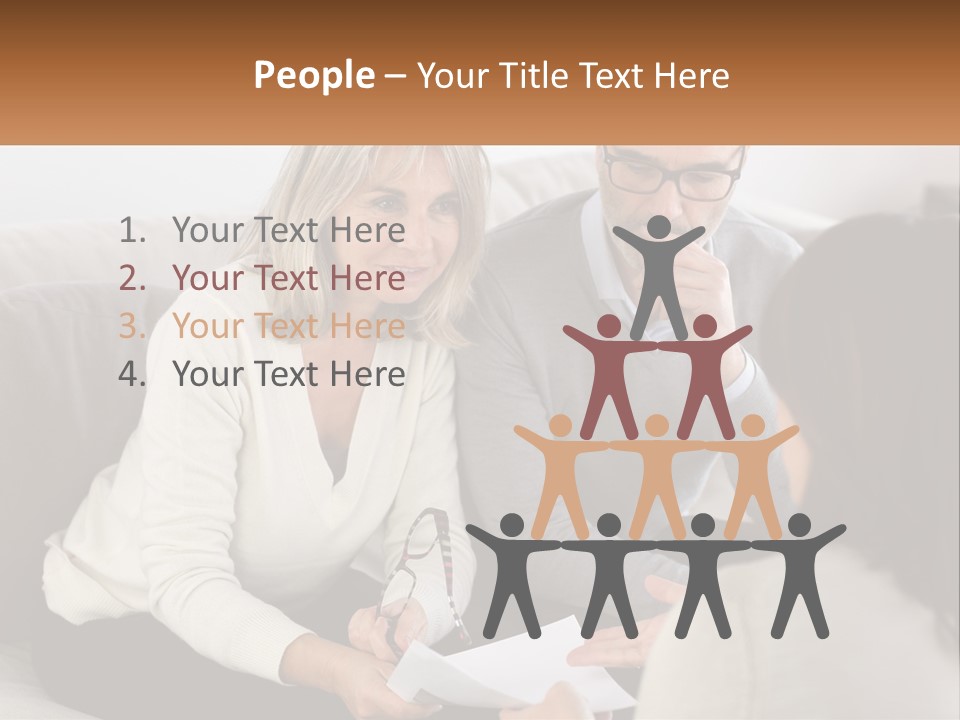 A Man And Woman Sitting On A Couch Talking To Each Other PowerPoint Template