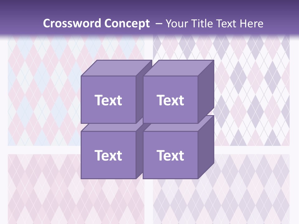 A Set Of Four Different Patterns For A Presentation PowerPoint Template
