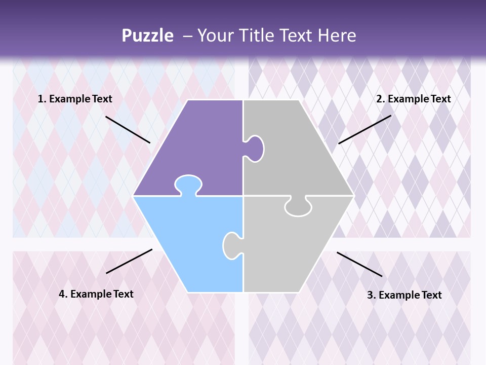 A Set Of Four Different Patterns For A Presentation PowerPoint Template