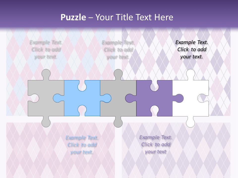 A Set Of Four Different Patterns For A Presentation PowerPoint Template