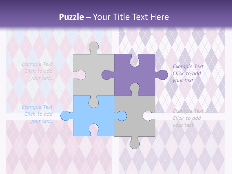 A Set Of Four Different Patterns For A Presentation PowerPoint Template