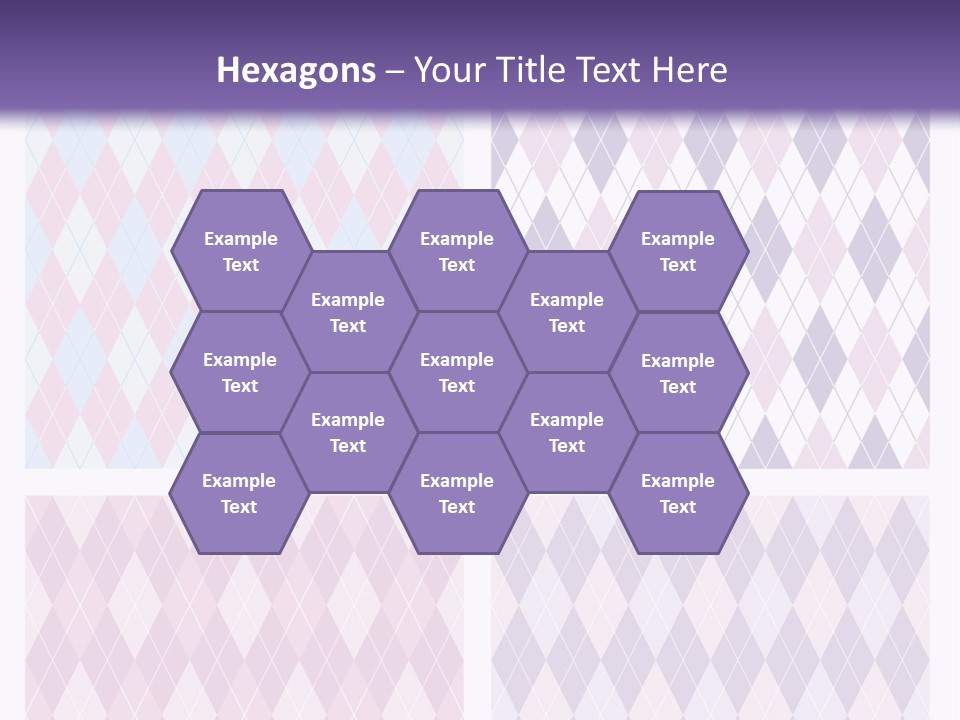 A Set Of Four Different Patterns For A Presentation PowerPoint Template