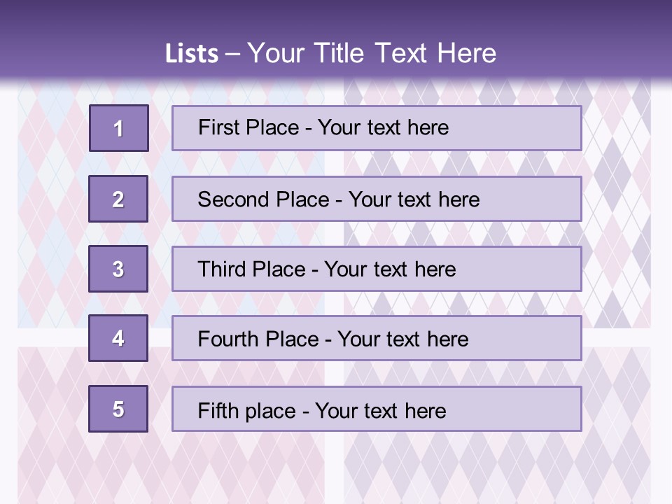 A Set Of Four Different Patterns For A Presentation PowerPoint Template