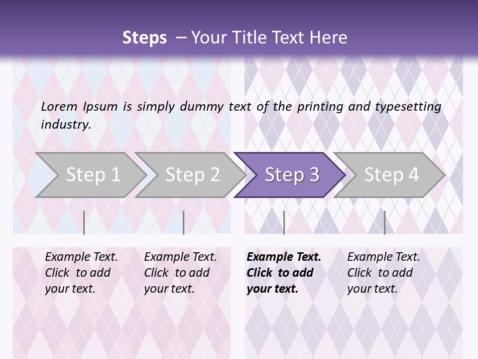 A Set Of Four Different Patterns For A Presentation PowerPoint Template