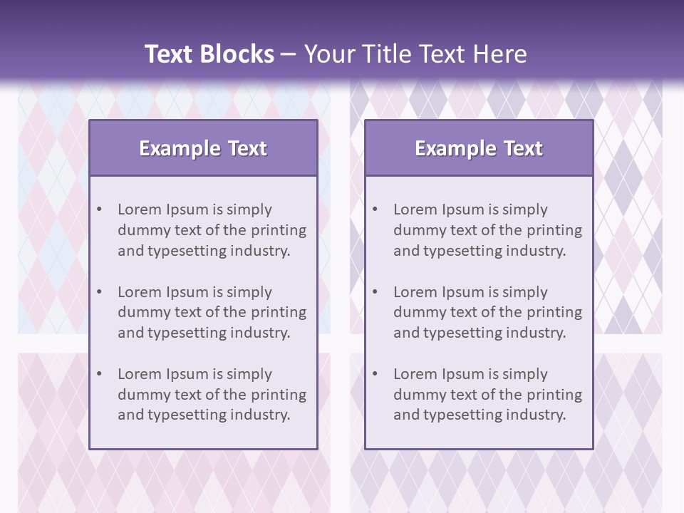 A Set Of Four Different Patterns For A Presentation PowerPoint Template