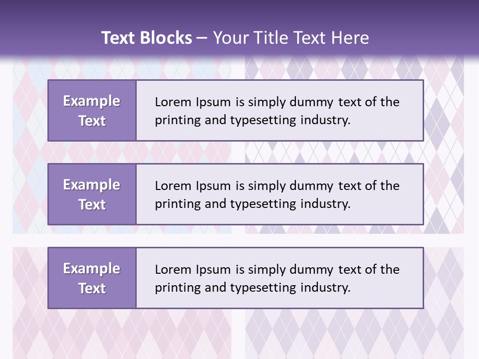 A Set Of Four Different Patterns For A Presentation PowerPoint Template