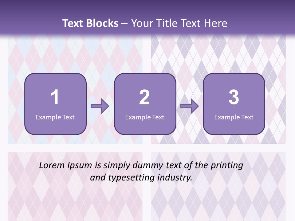 A Set Of Four Different Patterns For A Presentation PowerPoint Template