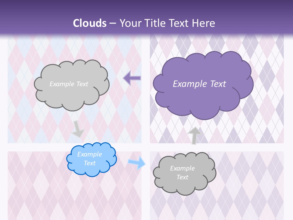 A Set Of Four Different Patterns For A Presentation PowerPoint Template