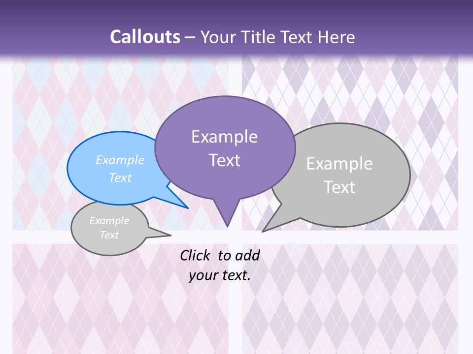 A Set Of Four Different Patterns For A Presentation PowerPoint Template
