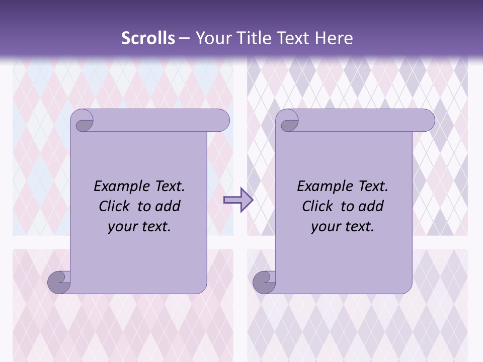 A Set Of Four Different Patterns For A Presentation PowerPoint Template