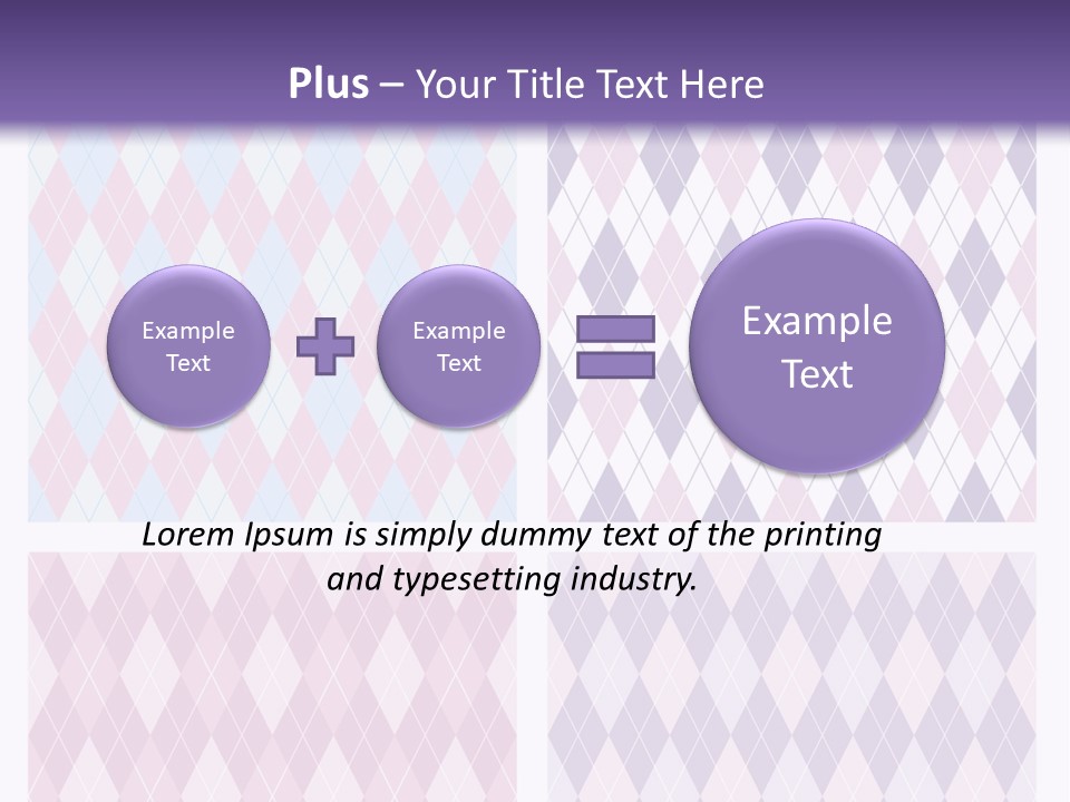 A Set Of Four Different Patterns For A Presentation PowerPoint Template