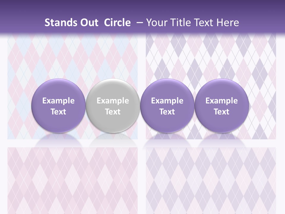 A Set Of Four Different Patterns For A Presentation PowerPoint Template