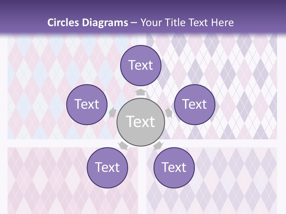 A Set Of Four Different Patterns For A Presentation PowerPoint Template