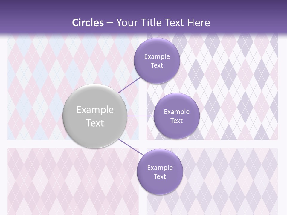 A Set Of Four Different Patterns For A Presentation PowerPoint Template