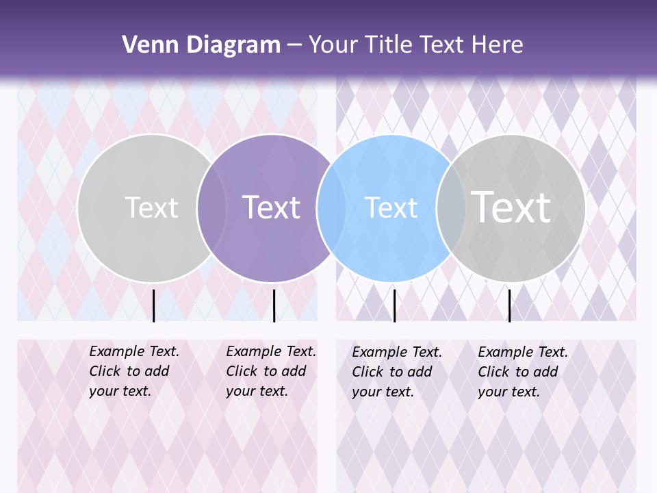 A Set Of Four Different Patterns For A Presentation PowerPoint Template