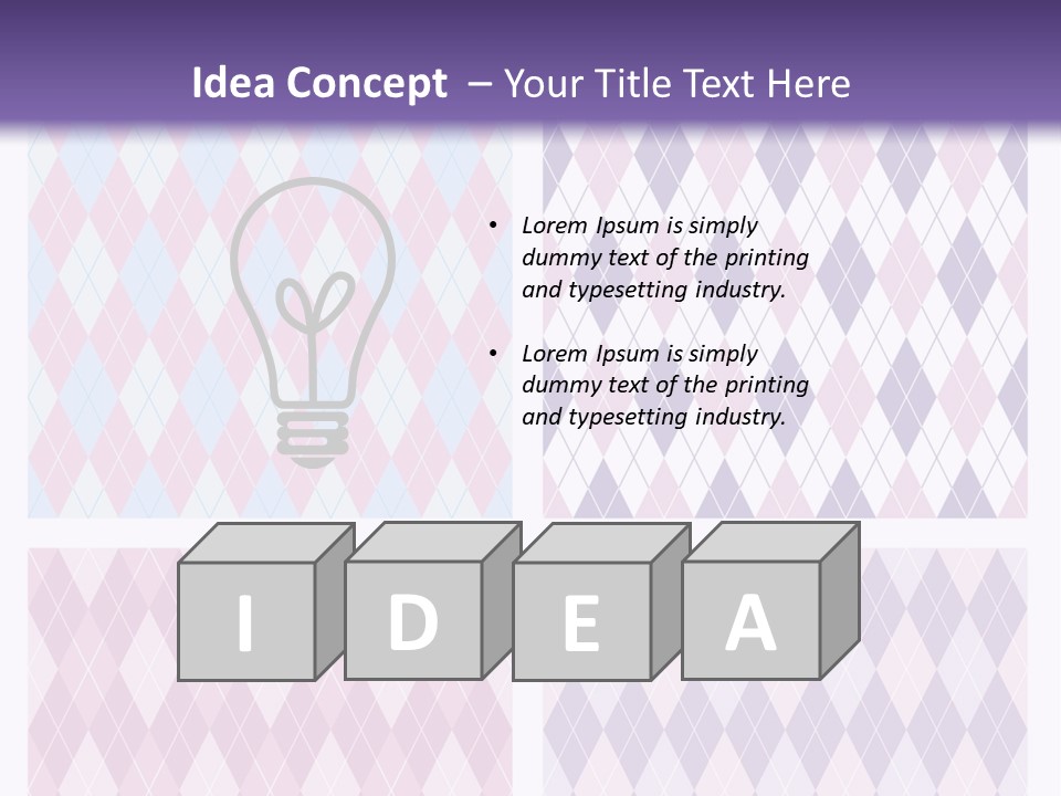 A Set Of Four Different Patterns For A Presentation PowerPoint Template