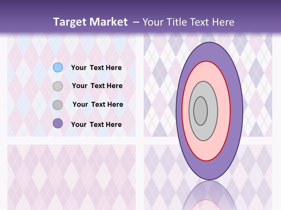 A Set Of Four Different Patterns For A Presentation PowerPoint Template