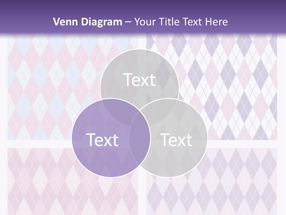 A Set Of Four Different Patterns For A Presentation PowerPoint Template