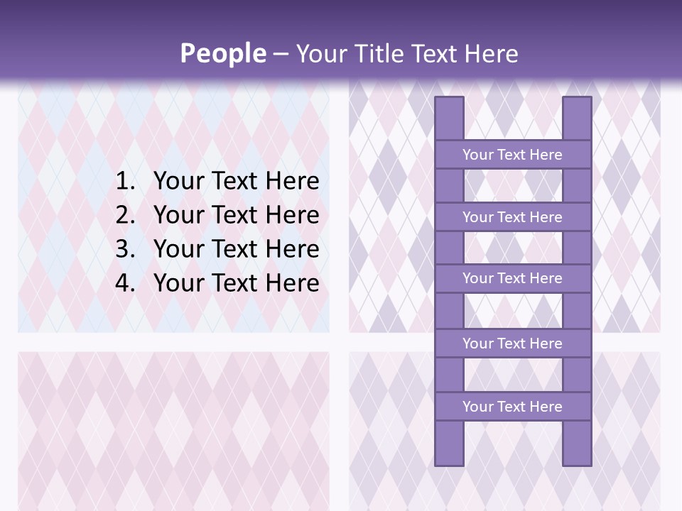 A Set Of Four Different Patterns For A Presentation PowerPoint Template