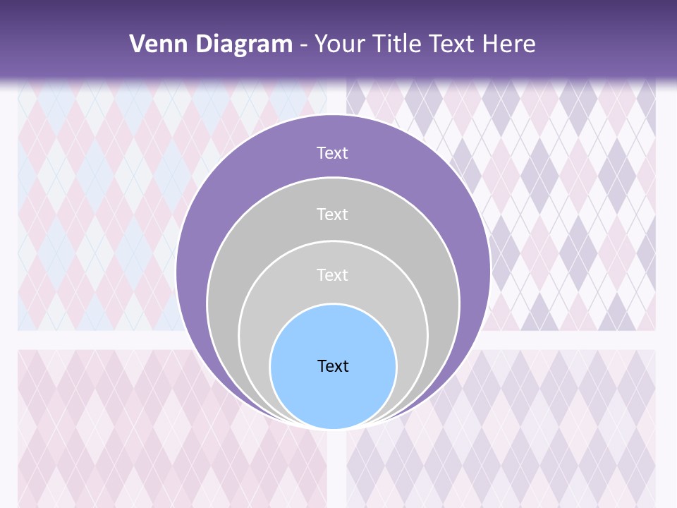 A Set Of Four Different Patterns For A Presentation PowerPoint Template