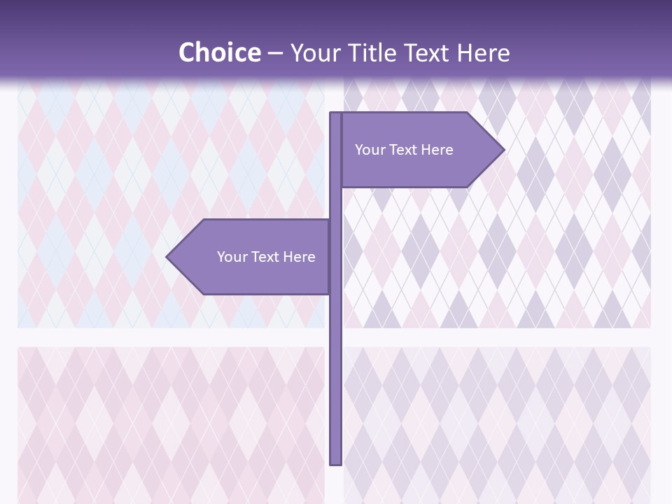 A Set Of Four Different Patterns For A Presentation PowerPoint Template