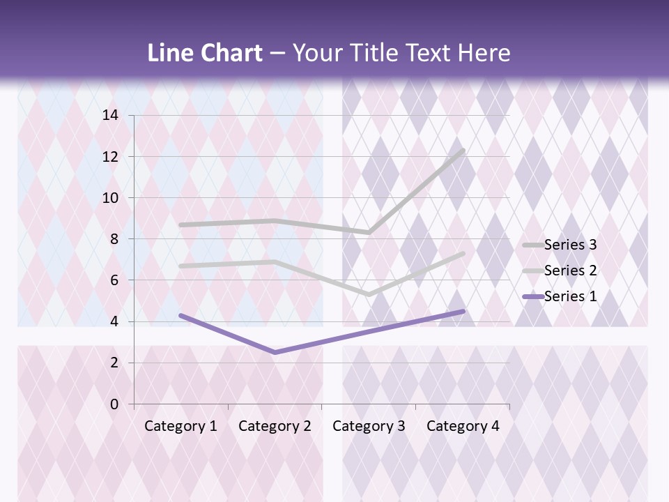 A Set Of Four Different Patterns For A Presentation PowerPoint Template