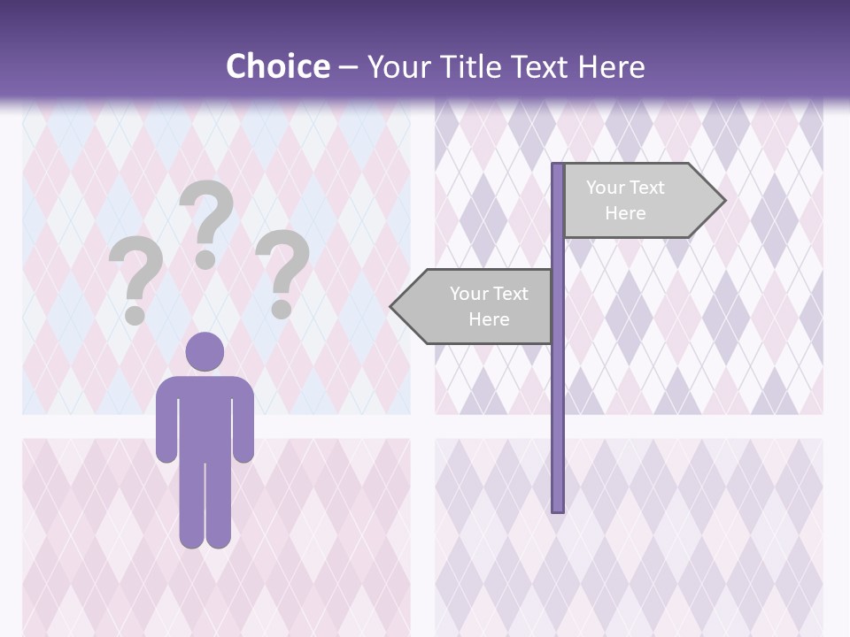 A Set Of Four Different Patterns For A Presentation PowerPoint Template