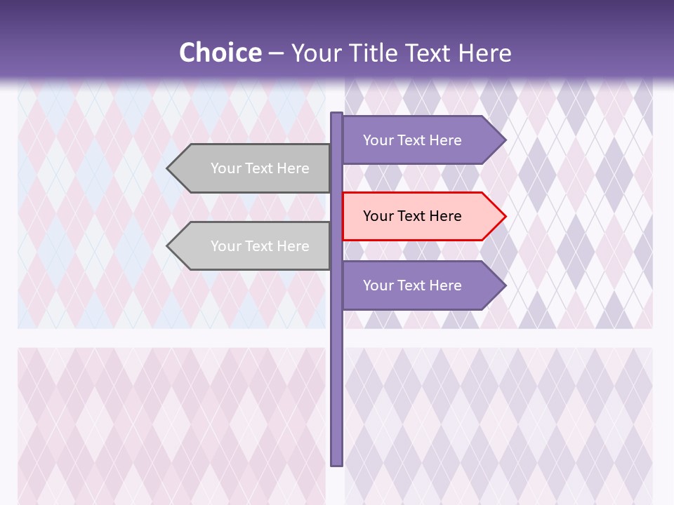 A Set Of Four Different Patterns For A Presentation PowerPoint Template