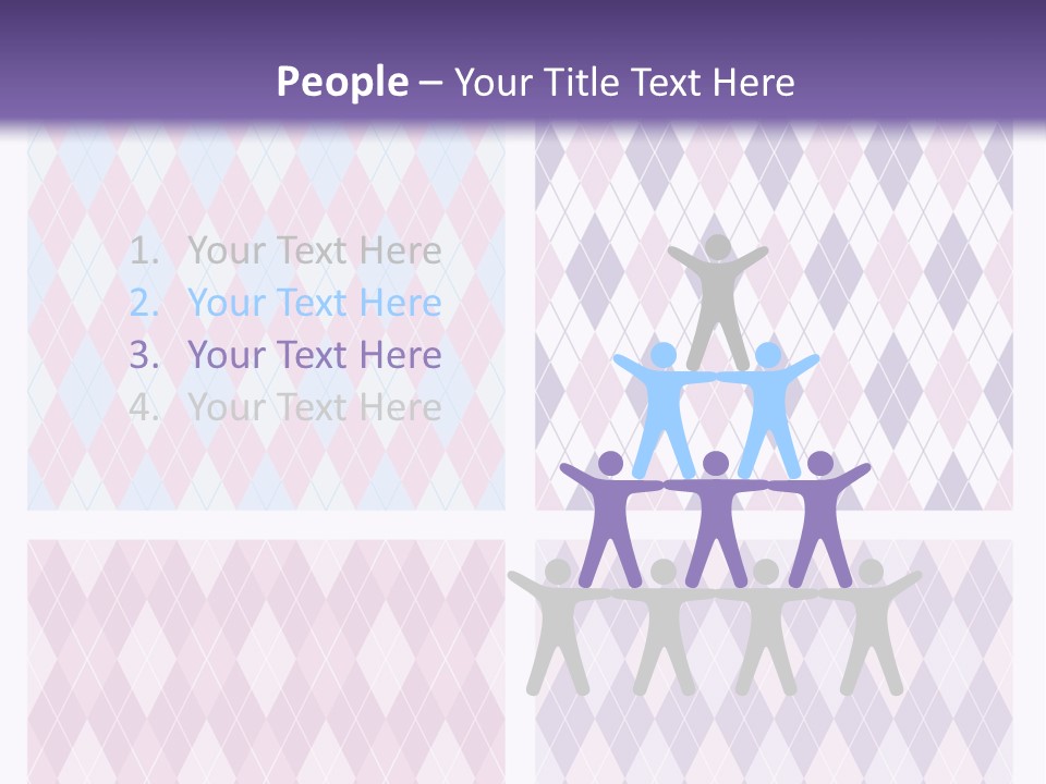 A Set Of Four Different Patterns For A Presentation PowerPoint Template