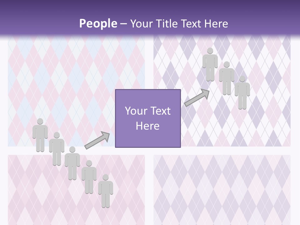 A Set Of Four Different Patterns For A Presentation PowerPoint Template