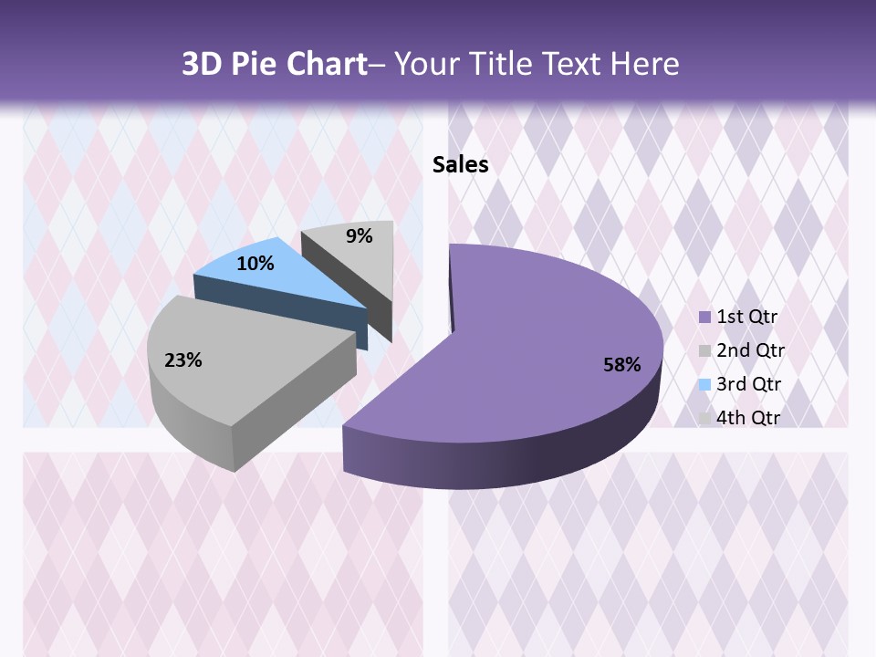 A Set Of Four Different Patterns For A Presentation PowerPoint Template