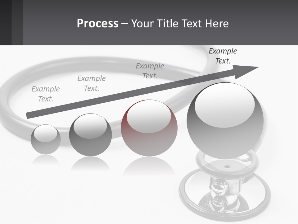 A Medical Stethoscope On A White Surface PowerPoint Template