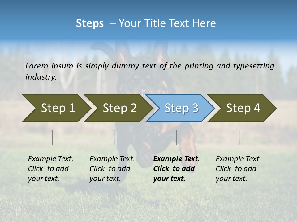 A Black And Brown Dog Jumping In The Air PowerPoint Template