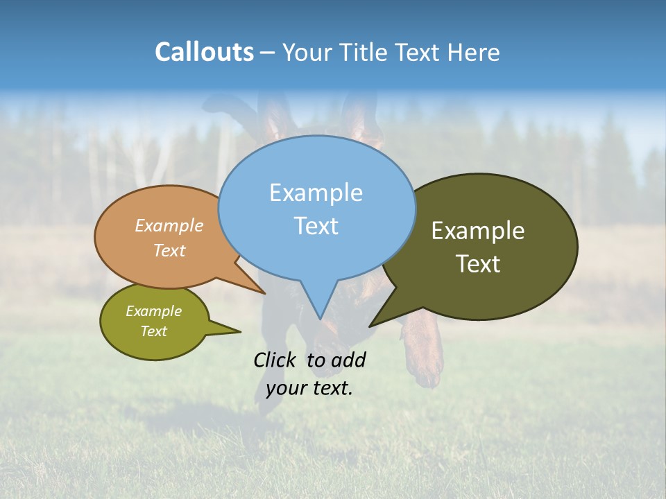 A Black And Brown Dog Jumping In The Air PowerPoint Template